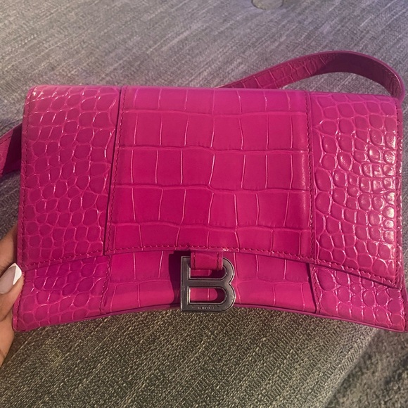 Balenciaga croc shoulder bag